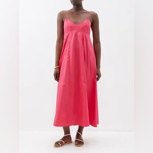 La Ligne Portia Dress Pink Fuschia Tank Strappy Size 10